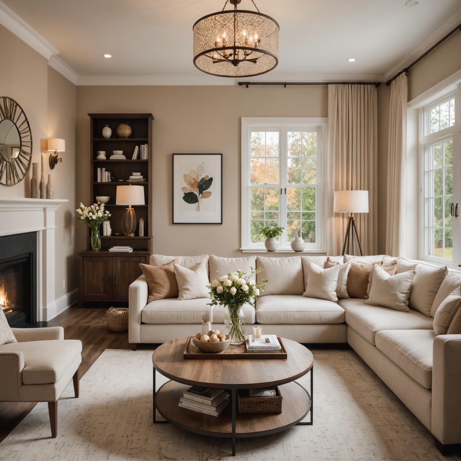 Beautifully renovated residential living room